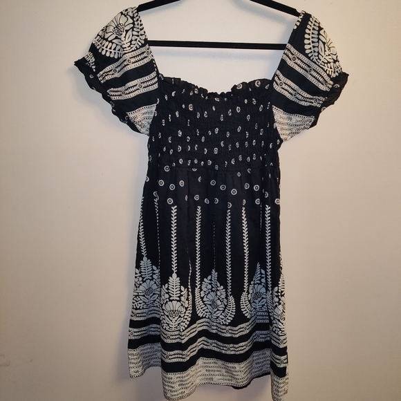 Blue Plate off the shoulder dress boho - Picture 3 of 3